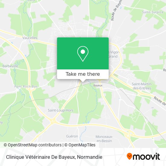 Clinique Vétérinaire De Bayeux map