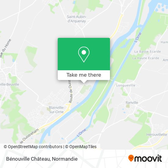Bénouville Château map