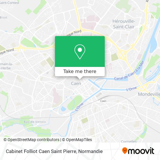 Cabinet Folliot Caen Saint Pierre map