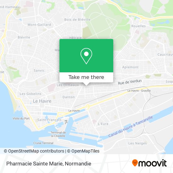 Mapa Pharmacie Sainte Marie