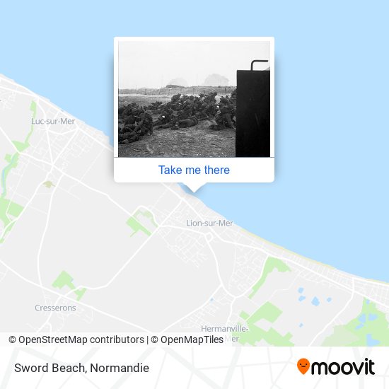 Sword Beach map