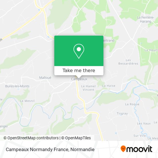 Mapa Campeaux Normandy France