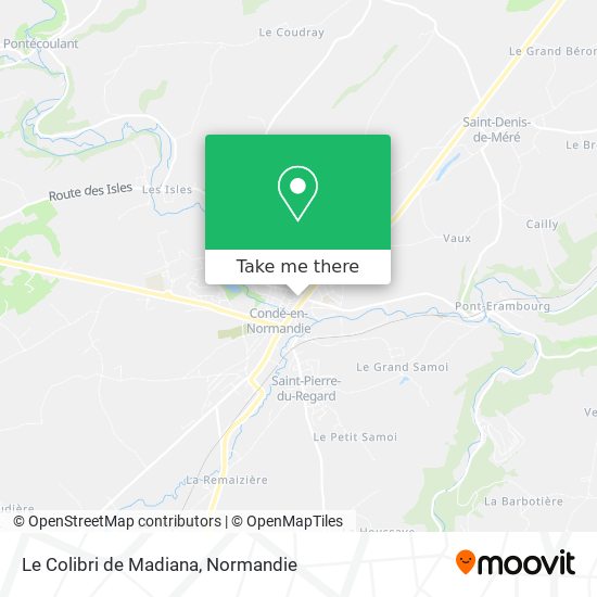 Le Colibri de Madiana map