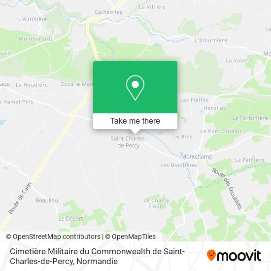 Cimetière Militaire du Commonwealth de Saint-Charles-de-Percy map