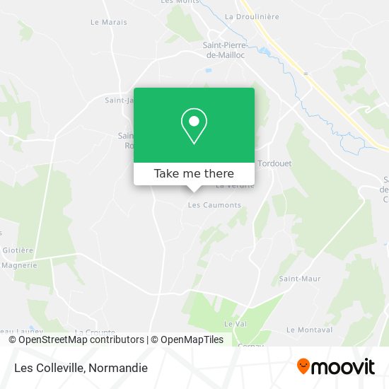Mapa Les Colleville