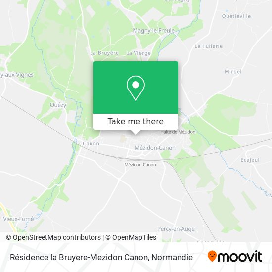Résidence la Bruyere-Mezidon Canon map