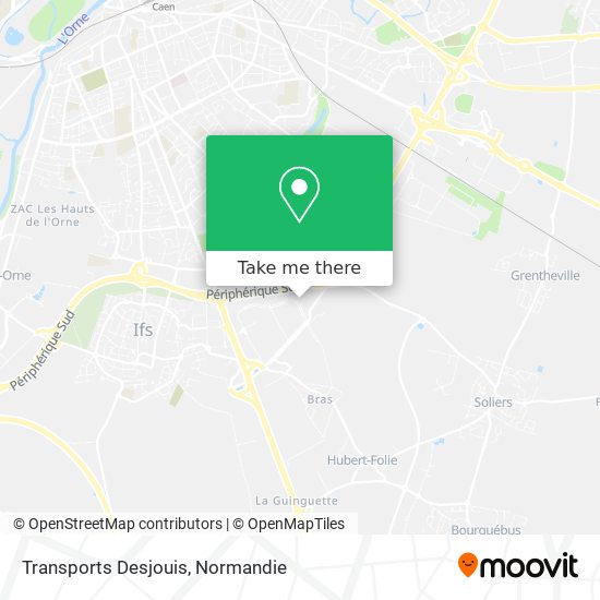 Transports Desjouis map