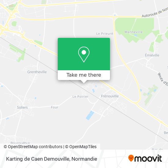 Mapa Karting de Caen Demouville