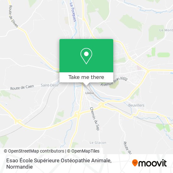 Esao École Supérieure Ostéopathie Animale map