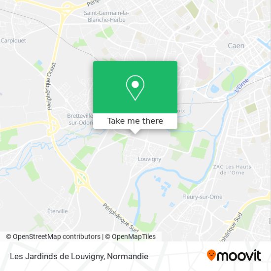 Les Jardinds de Louvigny map
