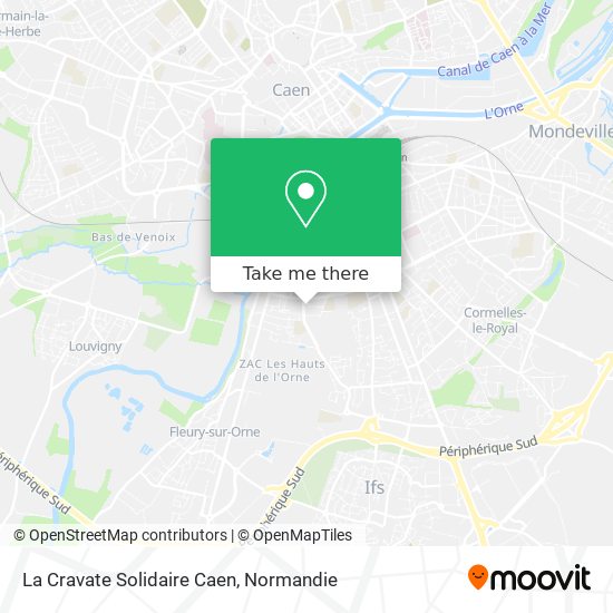 La Cravate Solidaire Caen map