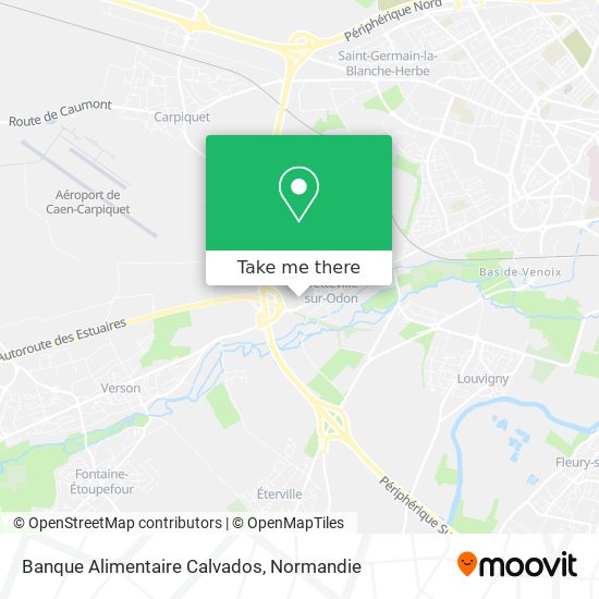 Banque Alimentaire Calvados map