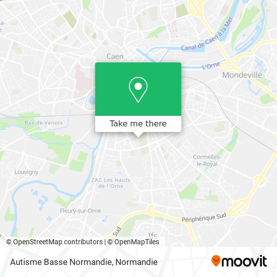 Autisme Basse Normandie map