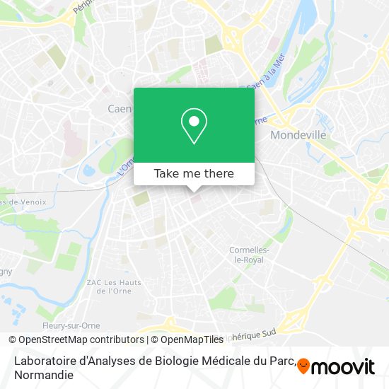 Mapa Laboratoire d'Analyses de Biologie Médicale du Parc