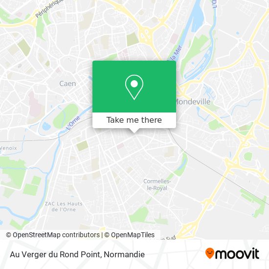 Au Verger du Rond Point map