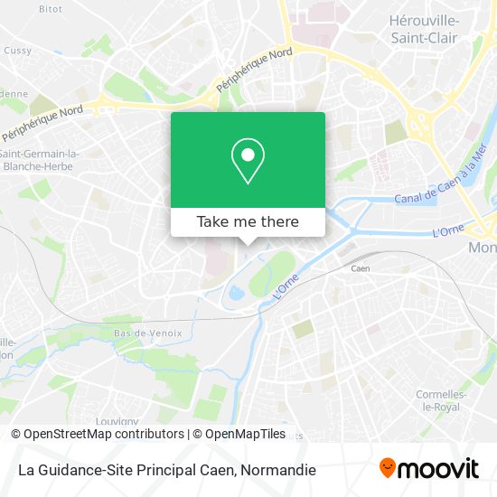 La Guidance-Site Principal Caen map