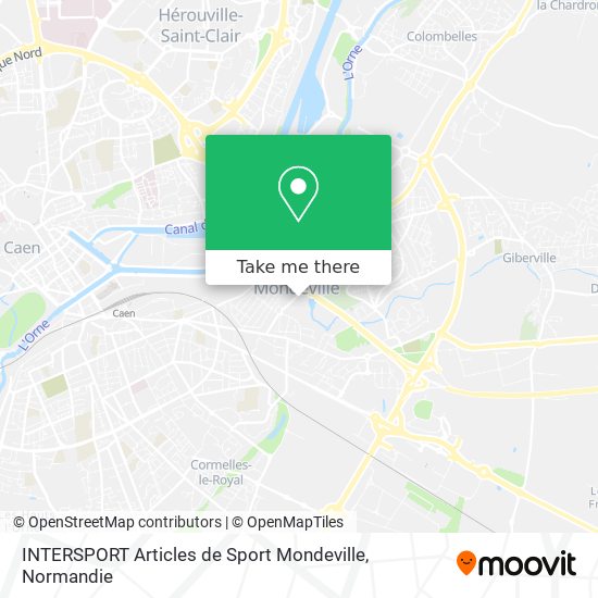 Mapa INTERSPORT Articles de Sport Mondeville