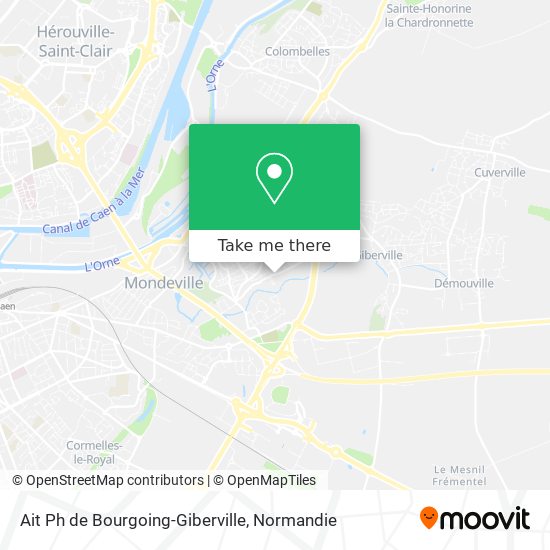 Mapa Ait Ph de Bourgoing-Giberville