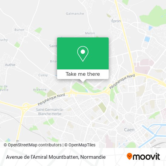 Avenue de l'Amiral Mountbatten map