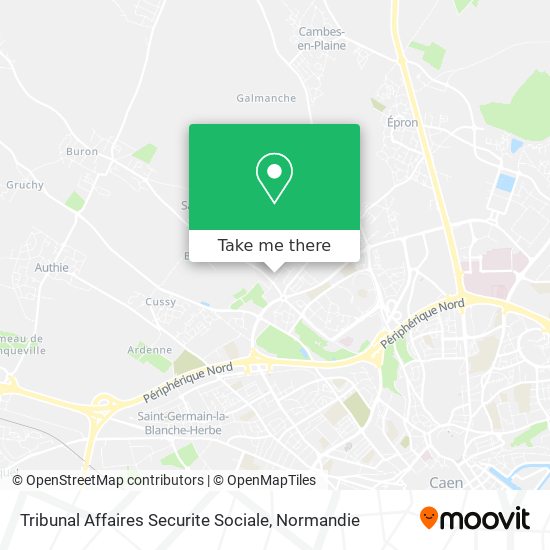 Tribunal Affaires Securite Sociale map