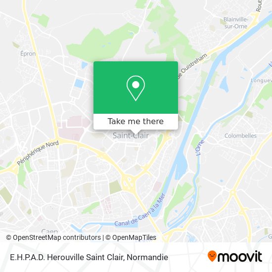 Mapa E.H.P.A.D. Herouville Saint Clair