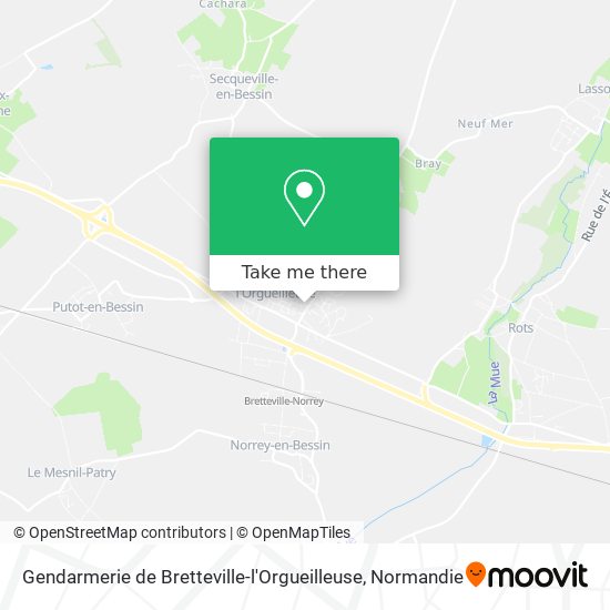 Gendarmerie de Bretteville-l'Orgueilleuse map