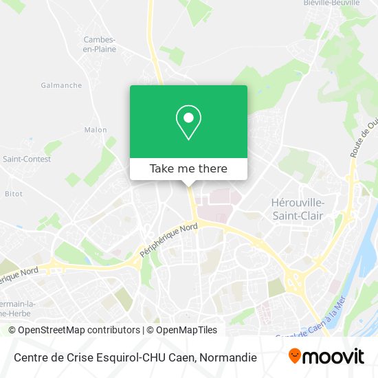 Centre de Crise Esquirol-CHU Caen map