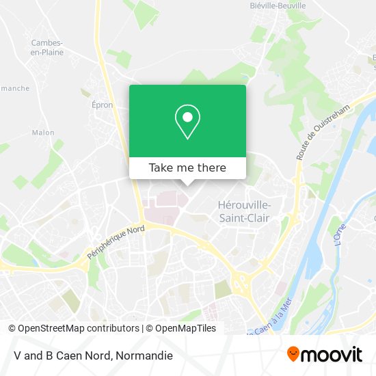 Mapa V and B Caen Nord