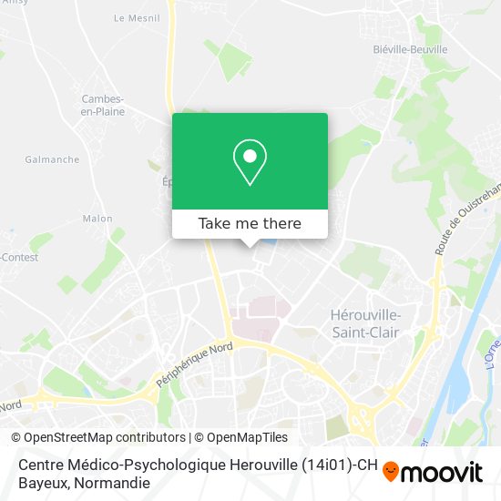 Mapa Centre Médico-Psychologique Herouville (14i01)-CH Bayeux