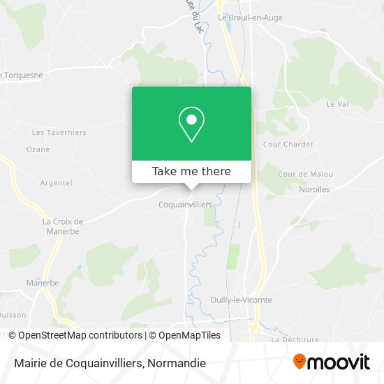 Mapa Mairie de Coquainvilliers