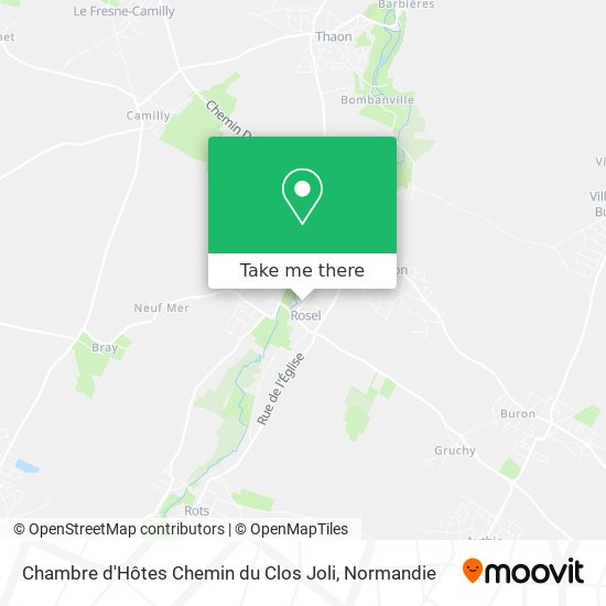 Chambre d'Hôtes Chemin du Clos Joli map