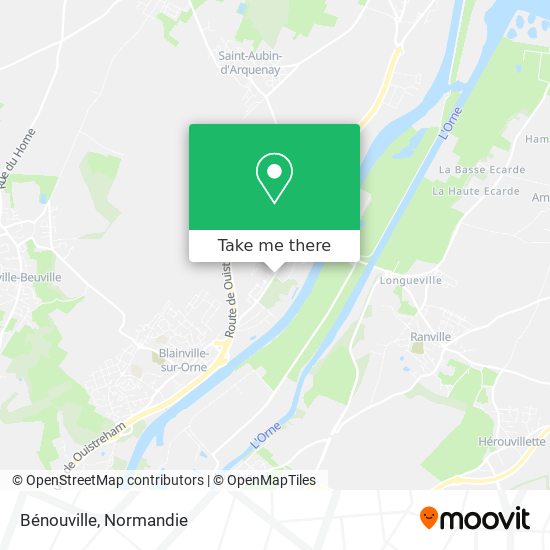 Mapa Bénouville