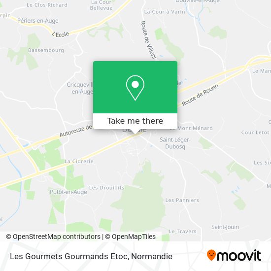 Les Gourmets Gourmands Etoc map