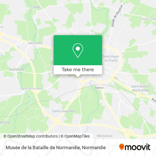 Mapa Musée de la Bataille de Normandie