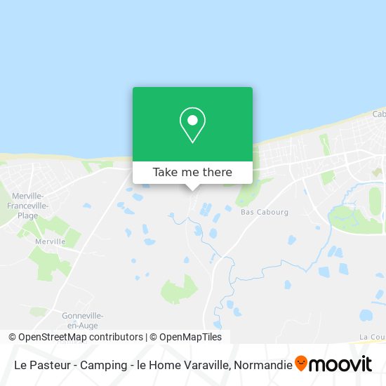 Le Pasteur - Camping - le Home Varaville map