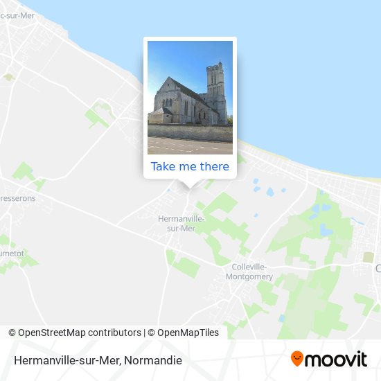Mapa Hermanville-sur-Mer