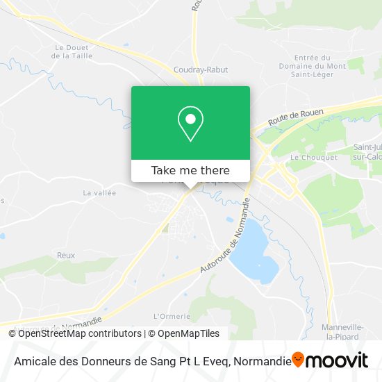 Amicale des Donneurs de Sang Pt L Eveq map