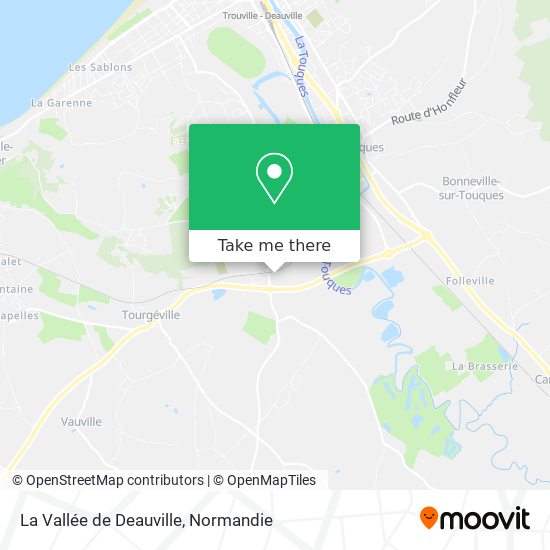 La Vallée de Deauville map
