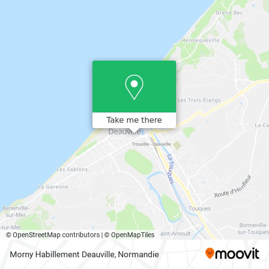 Morny Habillement Deauville map