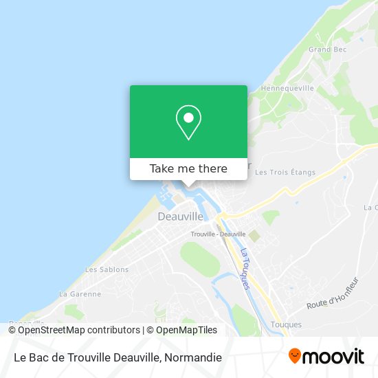 Mapa Le Bac de Trouville Deauville