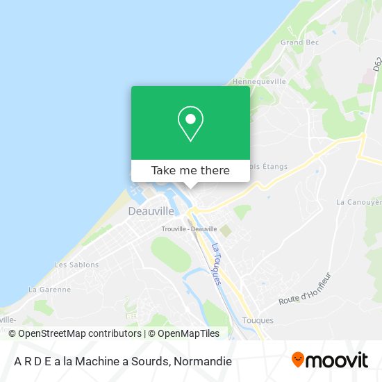 A R D E a la Machine a Sourds map