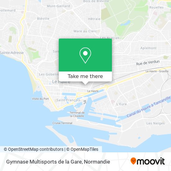 Gymnase Multisports de la Gare map