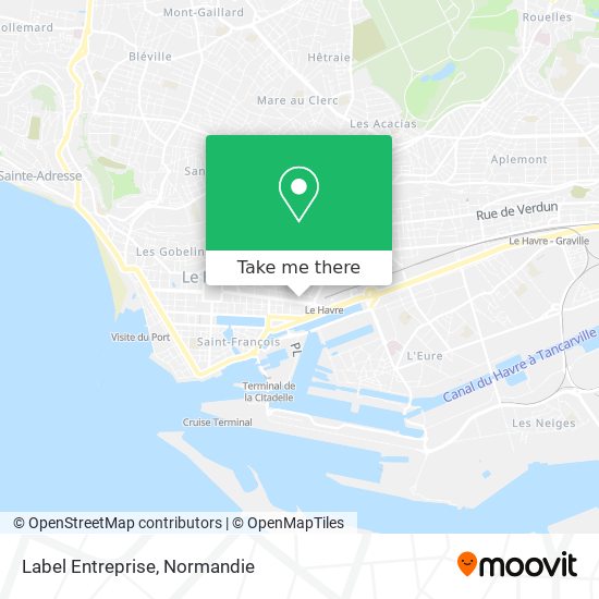 Label Entreprise map