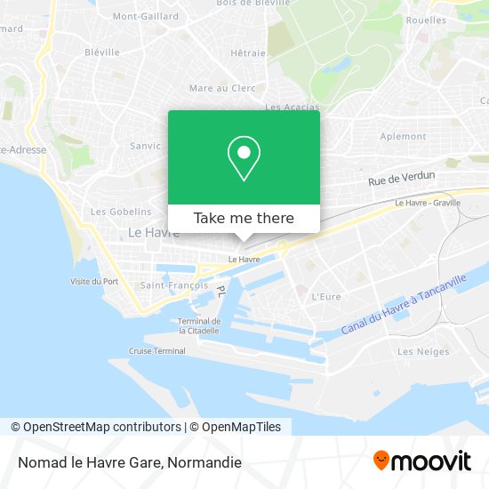 Mapa Nomad le Havre Gare