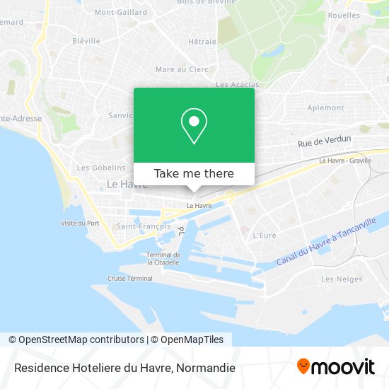 Residence Hoteliere du Havre map