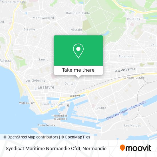Syndicat Maritime Normandie Cfdt map