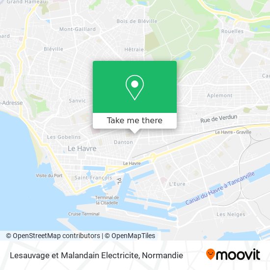 Mapa Lesauvage et Malandain Electricite