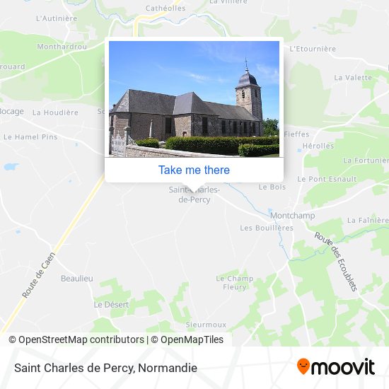 Saint Charles de Percy map