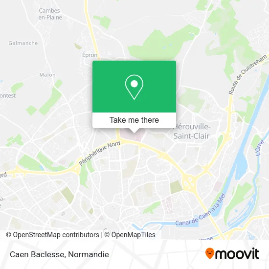 Caen Baclesse map