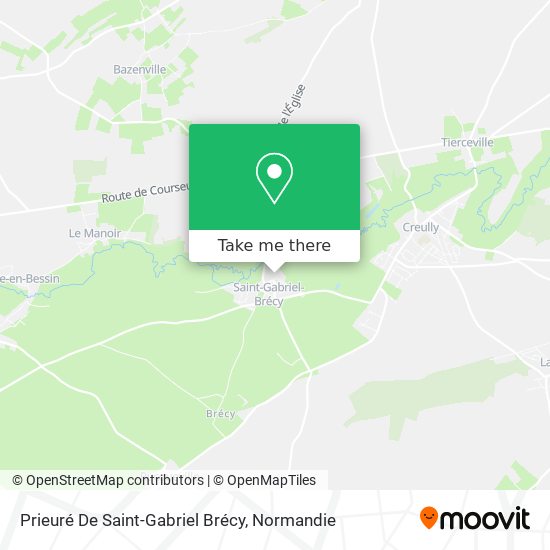 Prieuré De Saint-Gabriel Brécy map